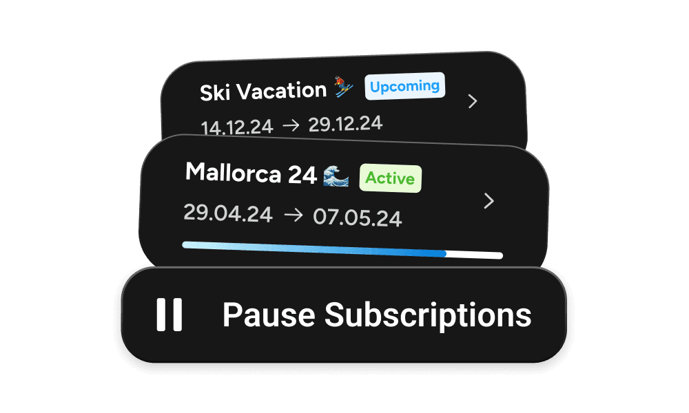 Vacation Mode feature showcase